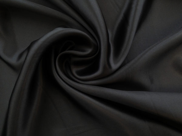 Italian Designer Deadstock - Silk Charmeuse - Black