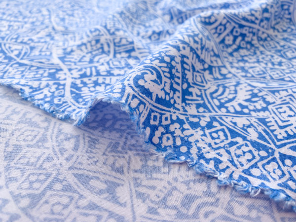 Designer Deadstock - Rayon Challis - Paisley Mosaic