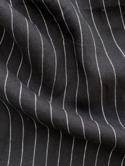 Yarn Dyed Linen - Savannah Stripe - Black