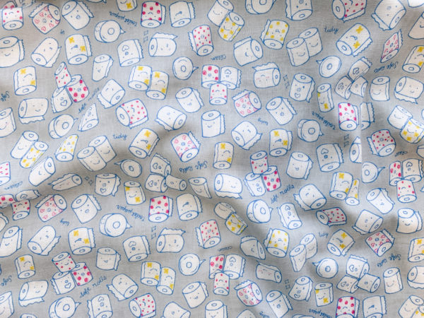 Japanese Cotton Double Gauze Jacquard - Dots - White