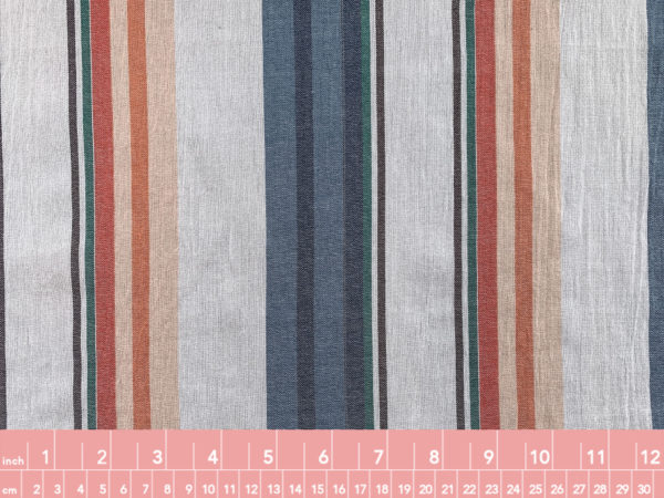 Designer Deadstock - Cotton Gauze - Sunset Stripes