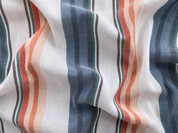 Designer Deadstock - Cotton Gauze - Sunset Stripes