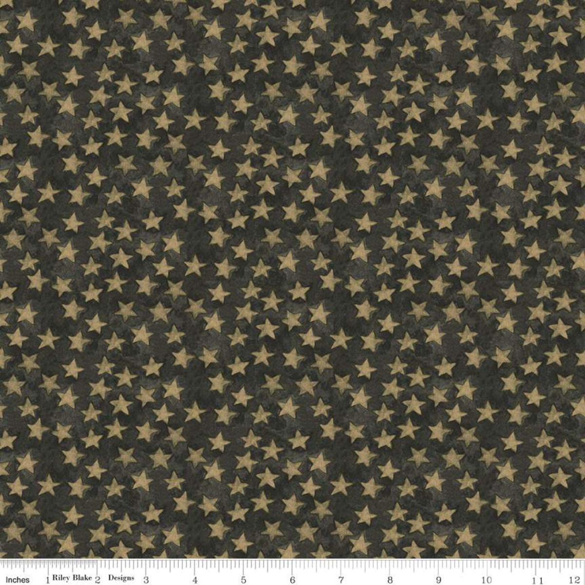 Quilting Cotton – Halloween Whimsy – Stars – Parchment