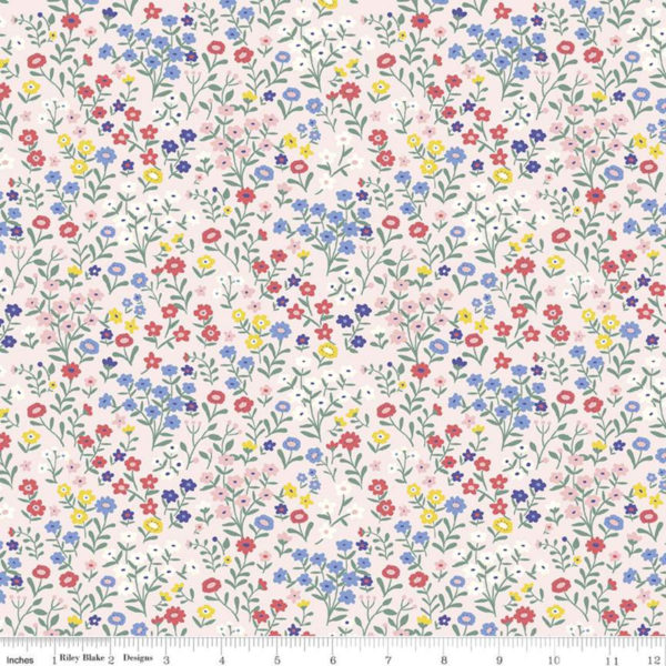 Cotton Flannel – Floral – Ballerina