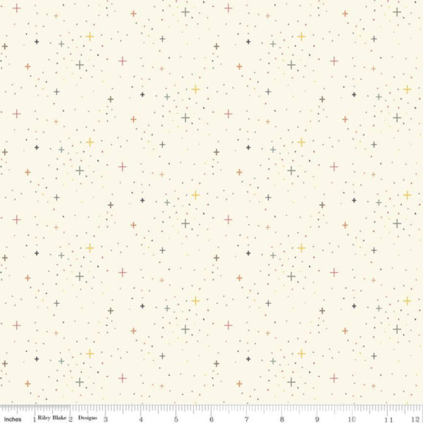 Cotton Flannel – Stars – Cream