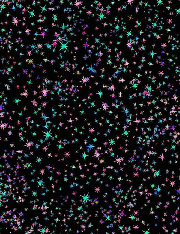 Quilting Cotton – Galaxy Mini Stars – Pastel