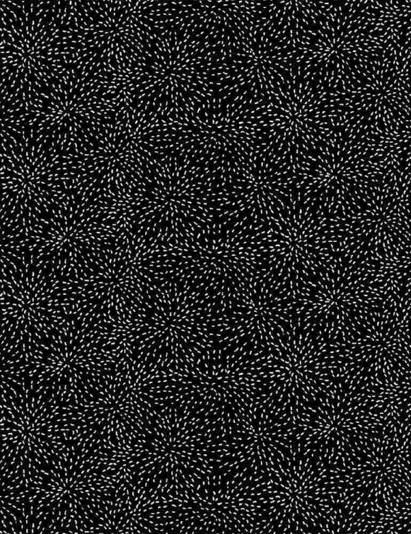 Quilting Cotton – Tiny Dot Points – Black