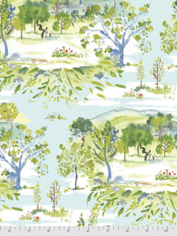 Quilting Cotton - Landscape - Aqua