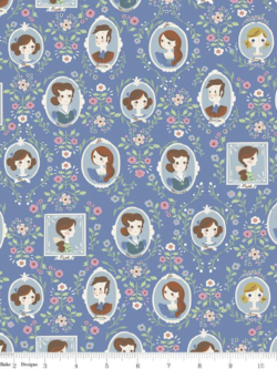 Quilting Cotton – Little Women - Cameo - Blue