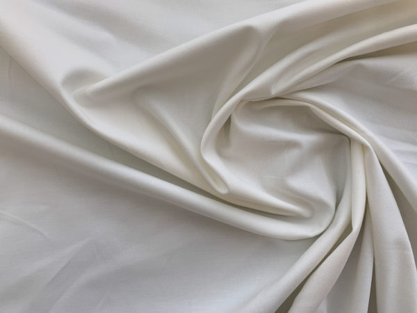 Designer Deadstock - Cotton/Spandex Stretch Twill - White