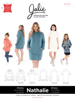 Jalie Nathalie Wrap Funnel Neck Sweatshirt and Tunic