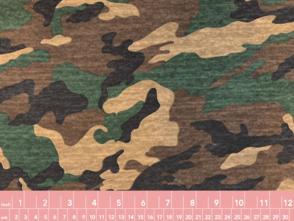 Designer Deadstock - Midweight Cotton Knit - Camouflage