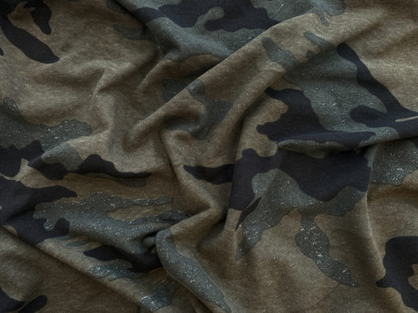 Designer Deadstock - Cotton Slub Jersey - Camouflage
