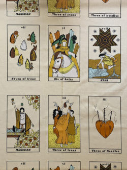 Quilting Cotton – Oracle Panel – Sewing Tarot – Yellow