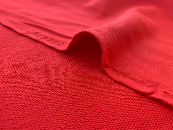 Designer Deadstock - Cotton Interlock - Red