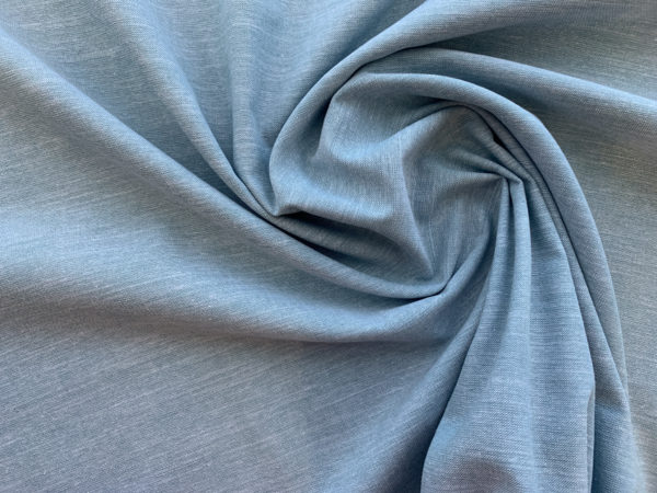 Designer Deadstock - Cotton Chambray Yarn Dyed - Blue Stripe