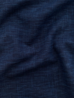 Japanese Small-Batch Dyed Cotton - Indigo Crosshatch