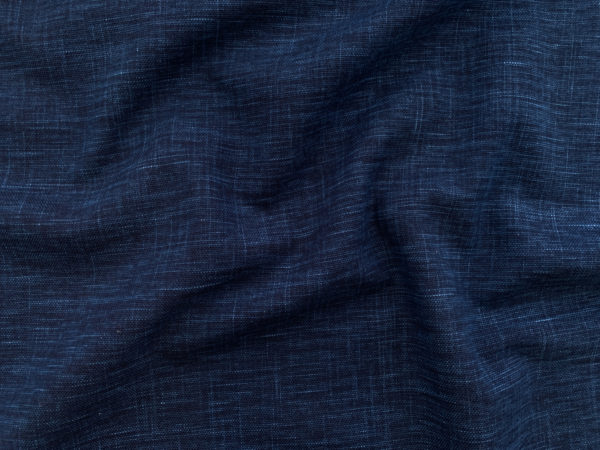 Japanese Small-Batch Dyed Cotton - Indigo Crosshatch