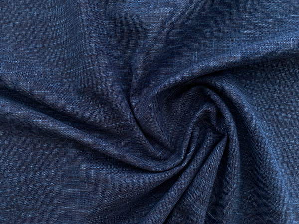 Japanese Small-Batch Dyed Cotton - Indigo Crosshatch