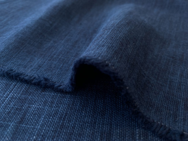 Japanese Small-Batch Dyed Cotton - Indigo Crosshatch