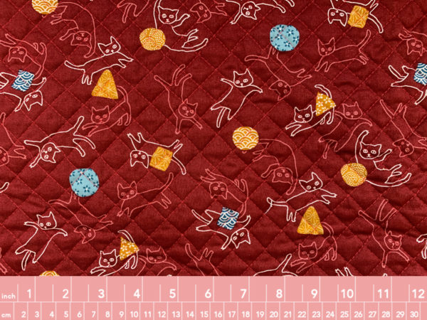 Japanese Quilted Cotton Sheeting - Dragonfly Checkerboard