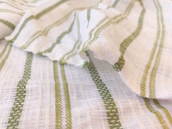 Designer Deadstock - Yarn Dyed Linen - Buttercup Plaid