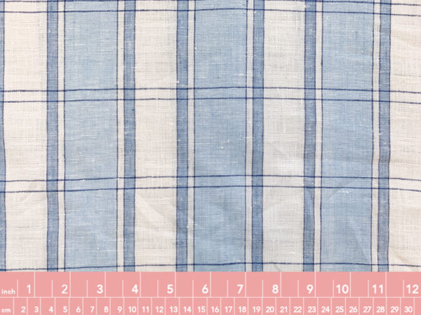 Designer Deadstock - Yarn Dyed Linen - Buttercup Plaid