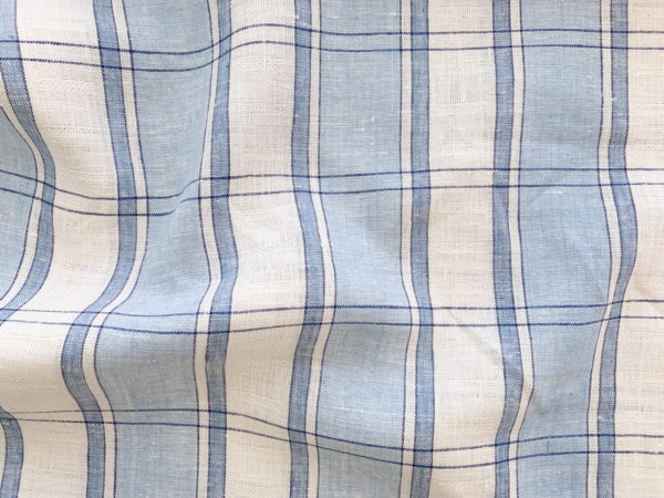 Designer Deadstock - Yarn Dyed Linen - Buttercup Plaid