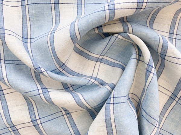 Designer Deadstock - Yarn Dyed Linen - Buttercup Plaid