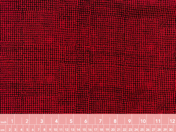 Designer Deadstock - Rayon Challis - Abstract Houndstooth