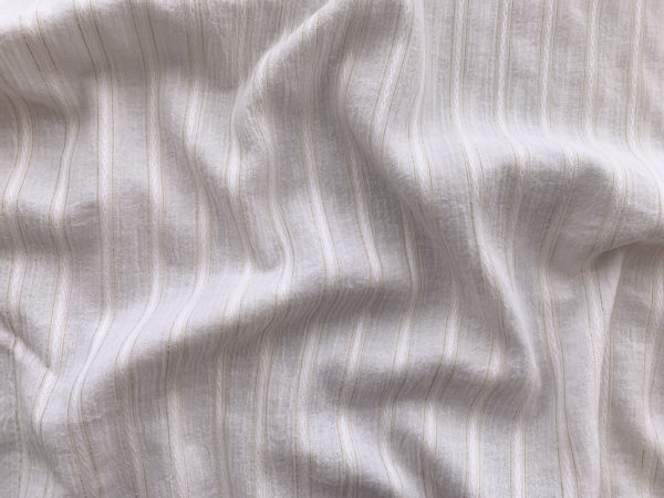 Designer Deadstock – Embroidered Cotton - White/Pastel Floral
