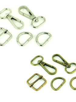  Dritz Swivel Hooks & D Rings 1/2in Gunmetal Bag & Tote