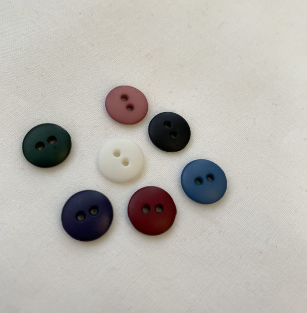 Matte Plastic Button - 11mm