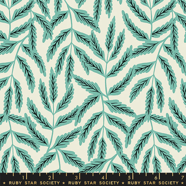 Quilting Cotton – Florida Volume 2 – Wild Leaves – Water