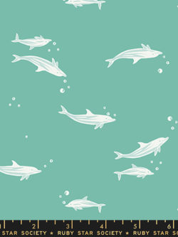 Quilting Cotton – Florida Volume 2 – Dolphins – Water