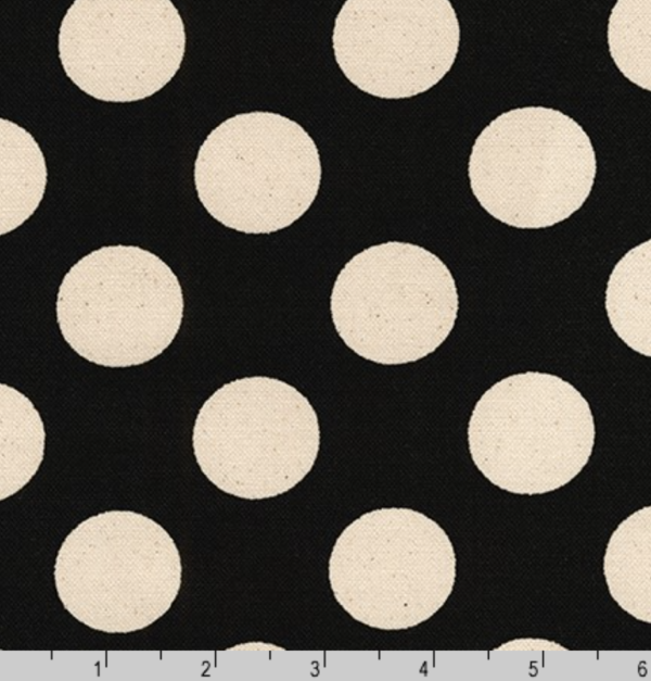 Sevenberry - Cotton Canvas - Polka Dot - Black