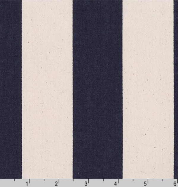 Sevenberry - Cotton Canvas - Wide Stripe - Black