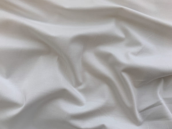 Designer Deadstock - Cotton/Spandex Stretch Twill - White