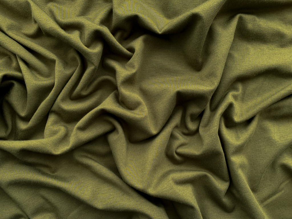 Cotton/Modal Jersey - Moss - Stonemountain & Daughter Fabrics