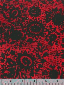 Anthology – Cotton Batik – Sashiko Floral – Scarlet