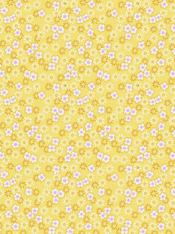 Quilting Cotton – Tiny Daisies - Yellow