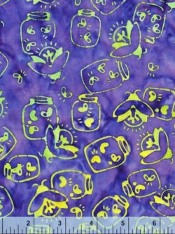 Anthology – Cotton Batik – Fireflies – Purple