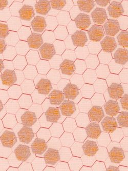 Quilting Cotton - Spring Shimmer - Honeycomb -  Blush