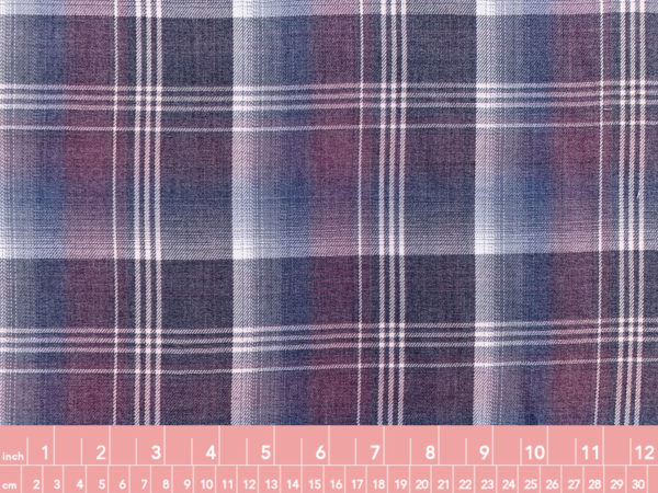 Designer Deadstock - Rayon Challis - Grunge Plaid