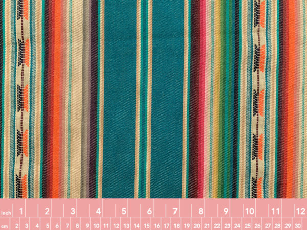 Designer Deadstock - Cotton Pueblo Stripe - Ruidoso