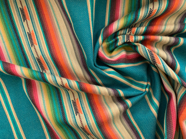 Designer Deadstock - Cotton Pueblo Stripe - Ruidoso