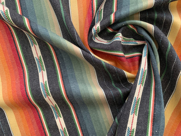 Designer Deadstock - Cotton Pueblo Stripe - Ruidoso