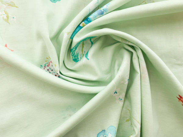 Nani Iro - Cotton/Silk Lawn - New Morning I - Mint