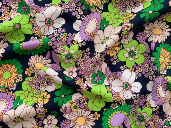 Designer Deadstock - Rayon Challis - Twilight Garden