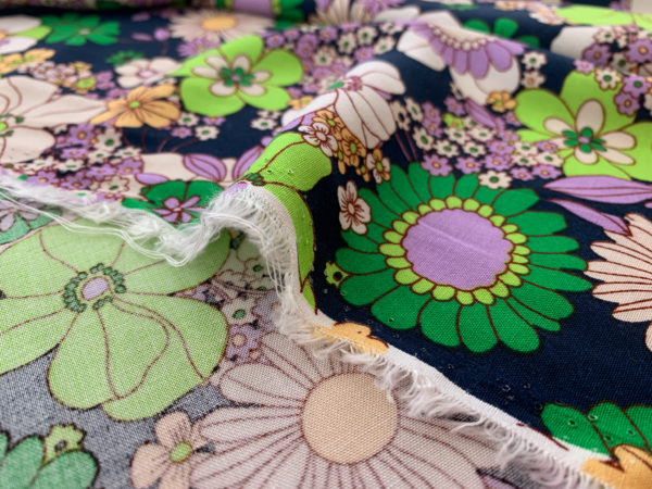 Designer Deadstock - Rayon Challis - Twilight Garden